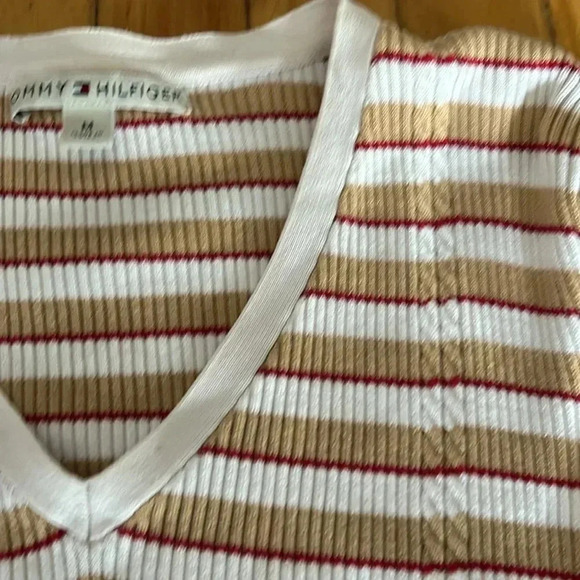 Tommy hilfiger ribbed top with cableknit detail - Picture 3 of 5